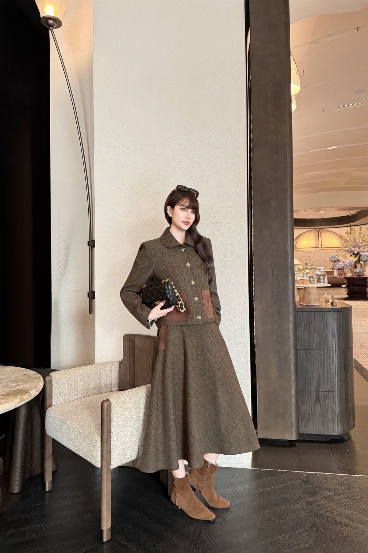26FW New Collared Cropped Jacket 🤎