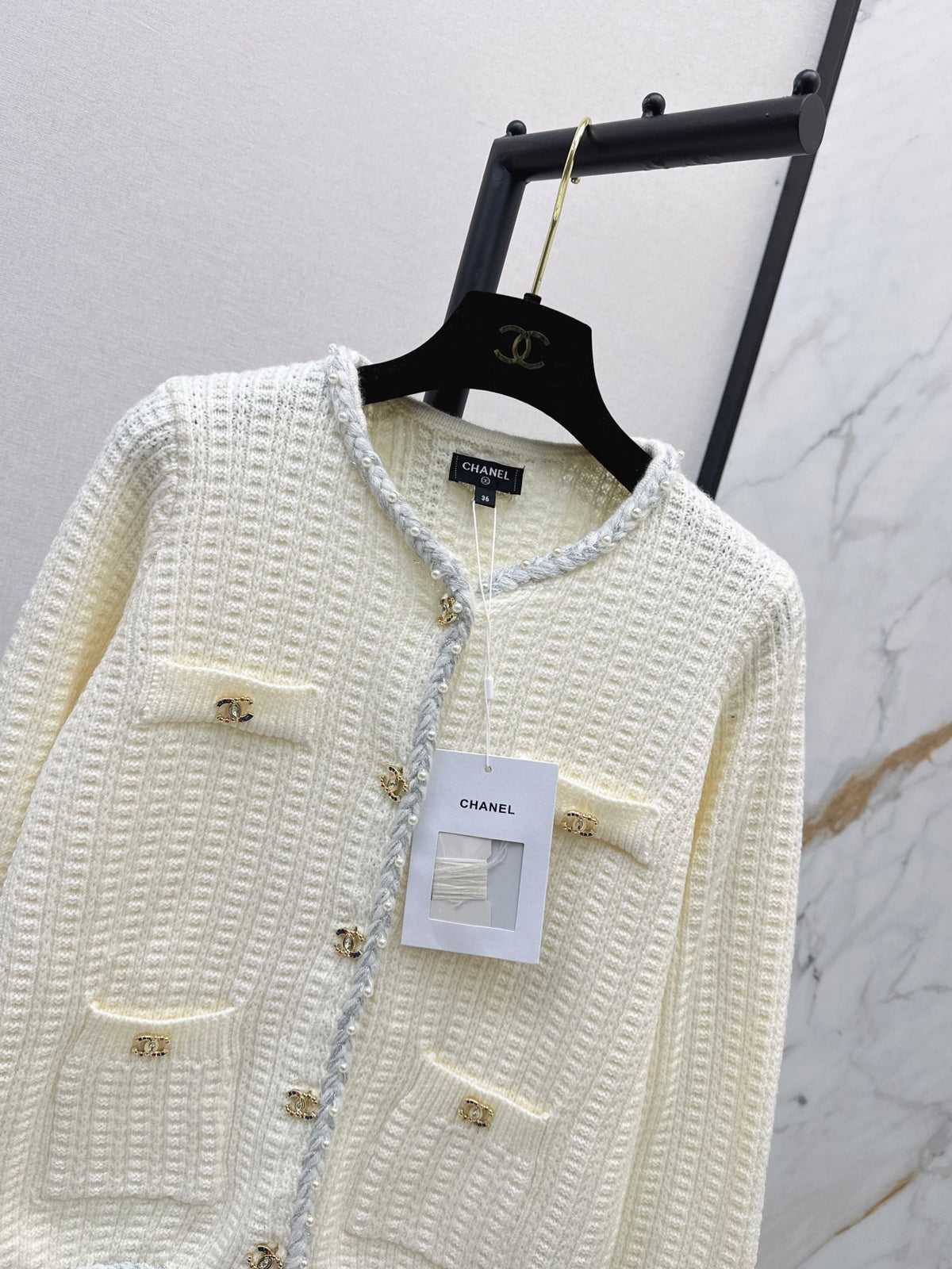 26FW New Four-Pocket Crew-Neck Knit Cardigan 🤍🖤