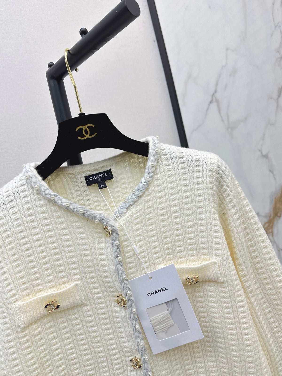 26FW New Four-Pocket Crew-Neck Knit Cardigan 🤍🖤