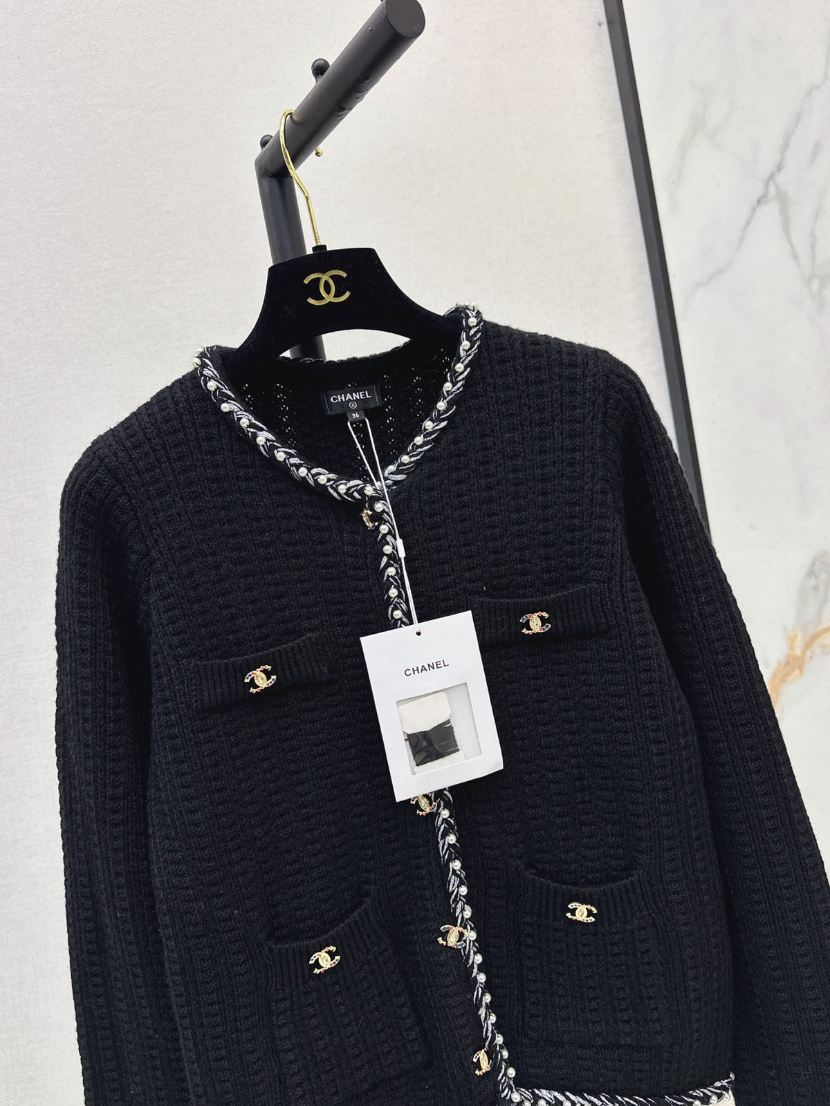 26FW New Four-Pocket Crew-Neck Knit Cardigan 🤍🖤