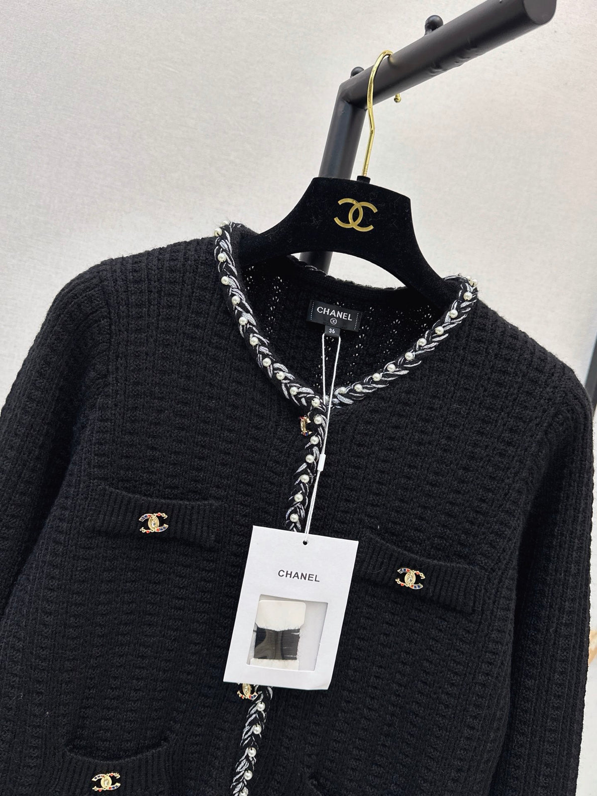 26FW New Four-Pocket Crew-Neck Knit Cardigan 🤍🖤