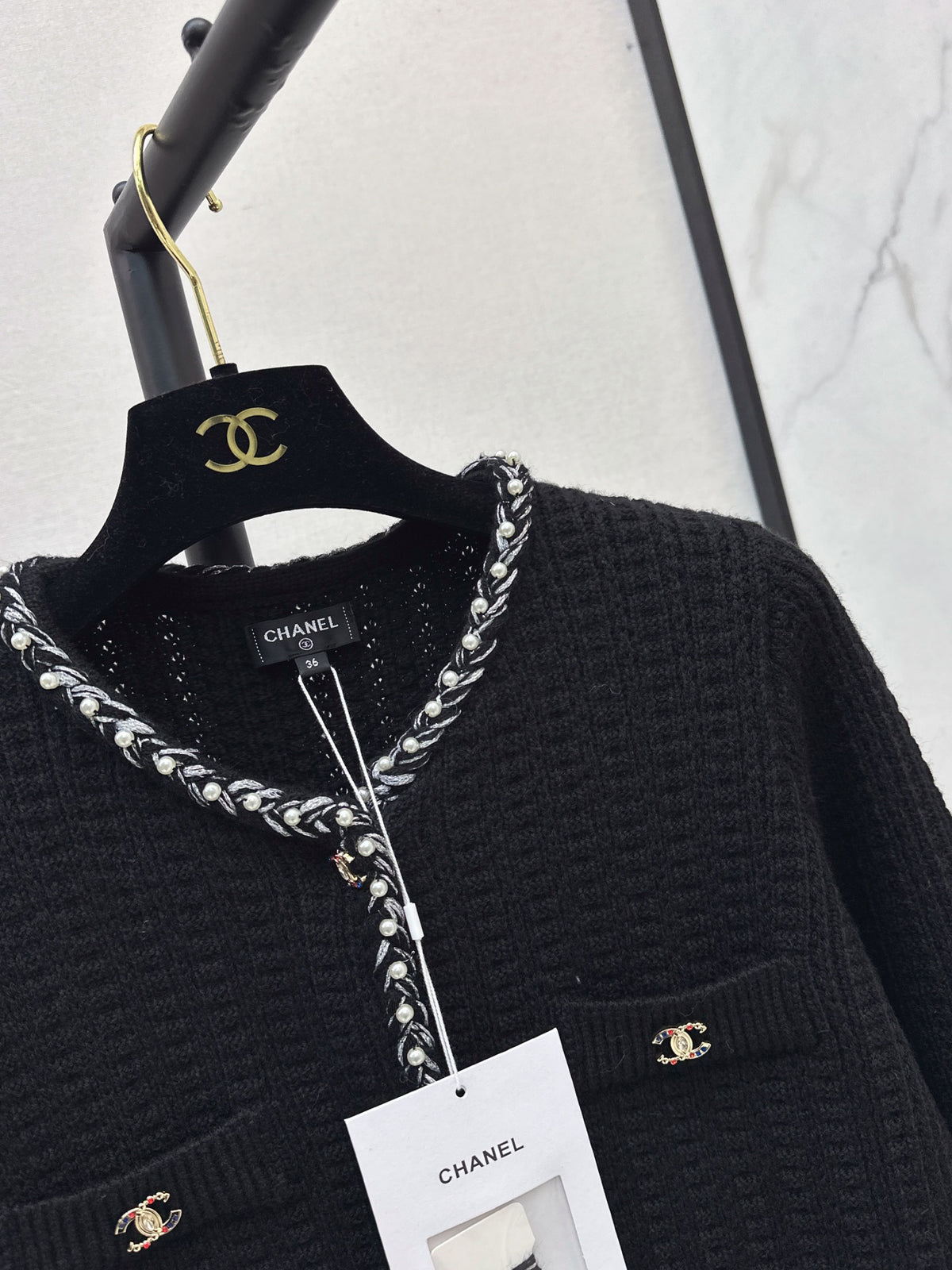 26FW New Four-Pocket Crew-Neck Knit Cardigan 🤍🖤