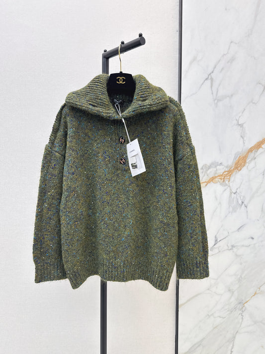 26FW New Oversized Drop-Shoulder Knit Cardigan 💚