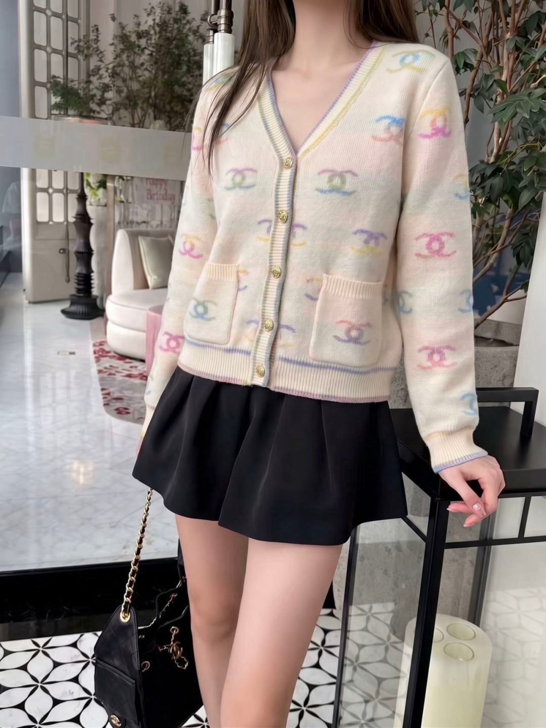26FW New Logo Jacquard Cardigan 🤍