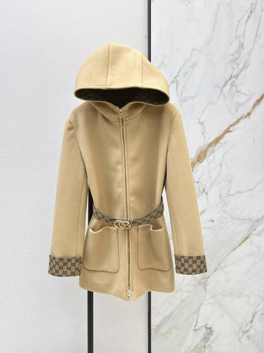 26FW New Mid-Length Hooded Wool Coat 🤎🖤