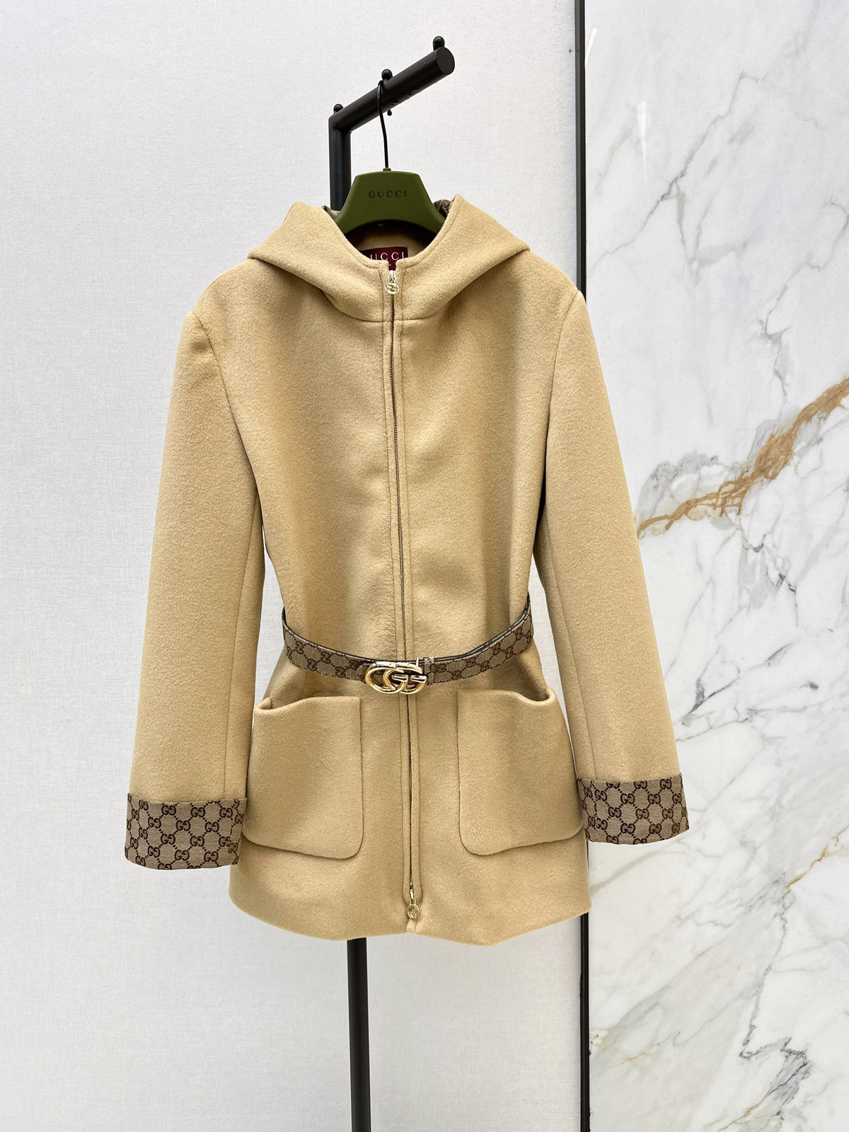 26FW New Mid-Length Hooded Wool Coat 🤎🖤