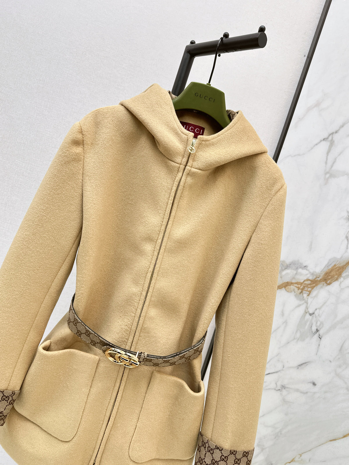 26FW New Mid-Length Hooded Wool Coat 🤎🖤