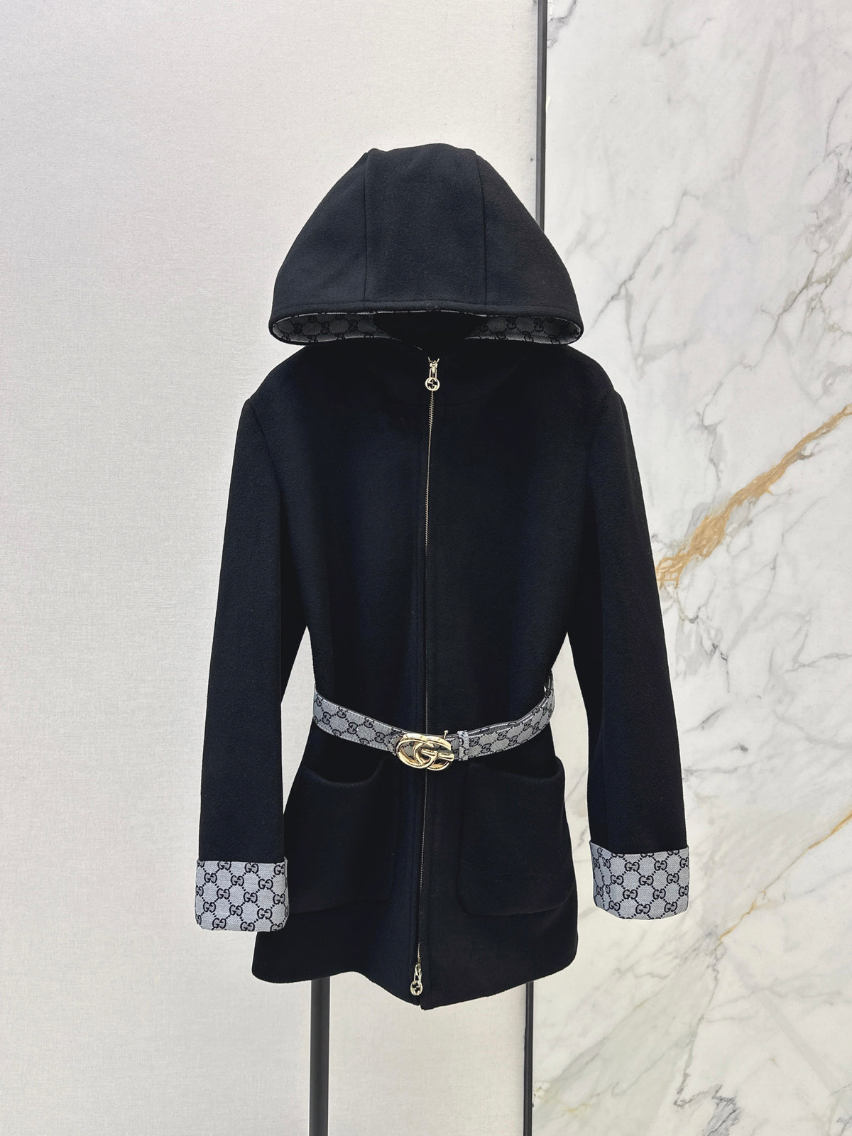 26FW New Mid-Length Hooded Wool Coat 🤎🖤