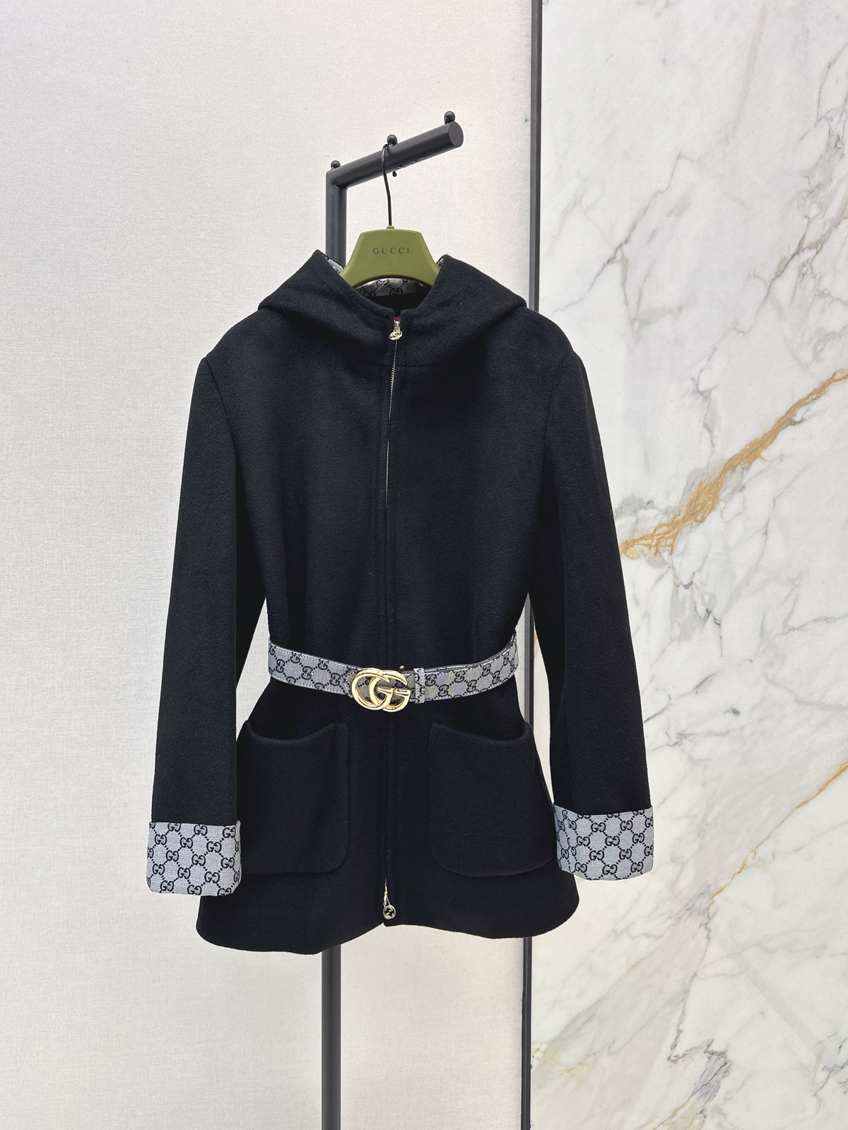 26FW New Mid-Length Hooded Wool Coat 🤎🖤