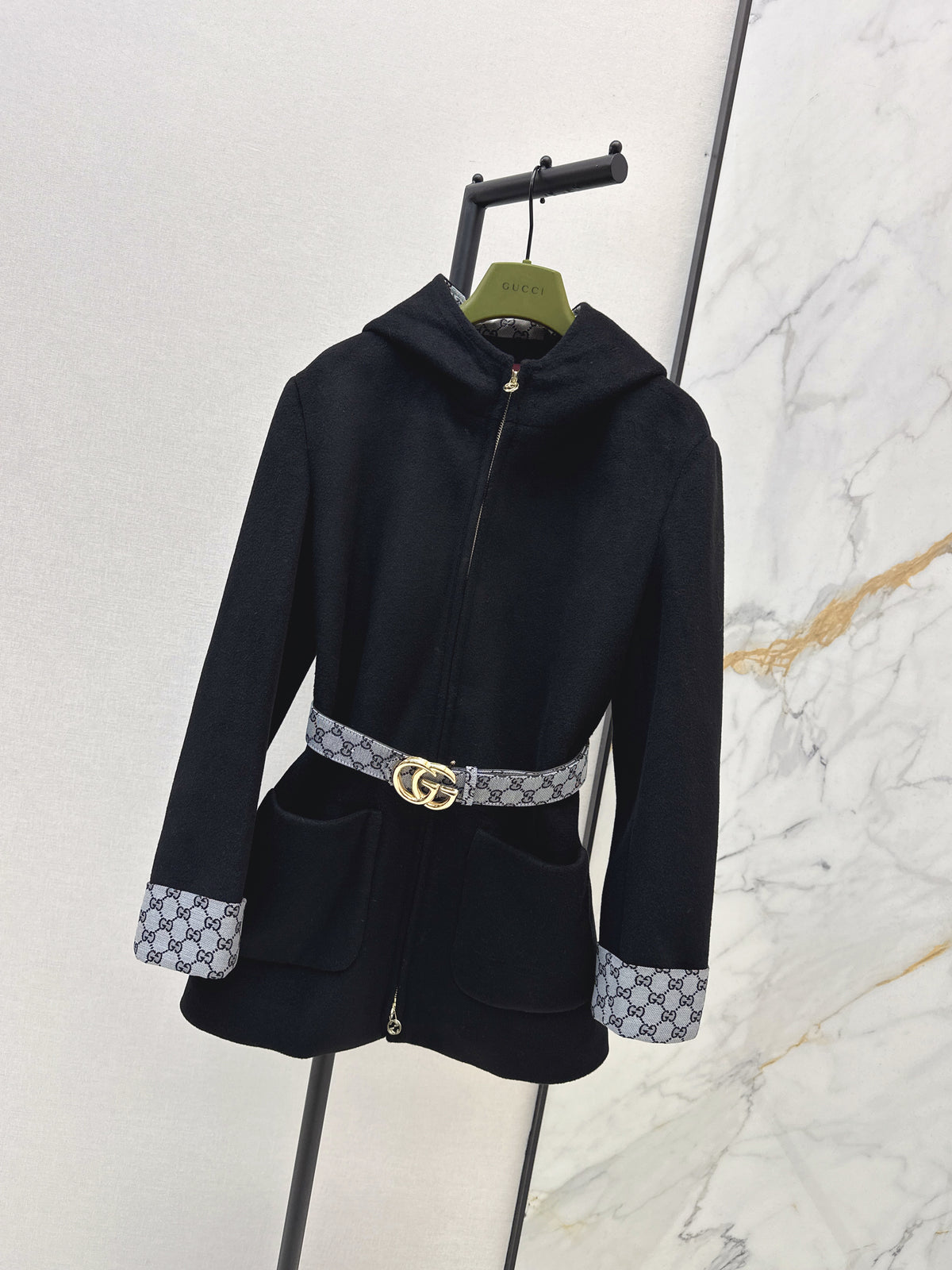 26FW New Mid-Length Hooded Wool Coat 🤎🖤