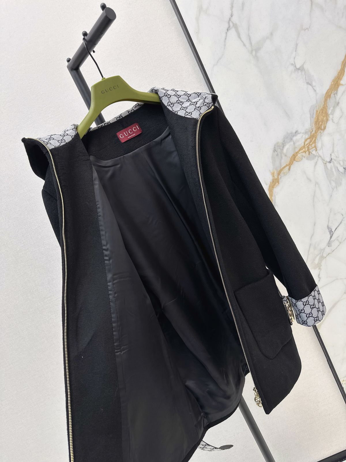 26FW New Mid-Length Hooded Wool Coat 🤎🖤