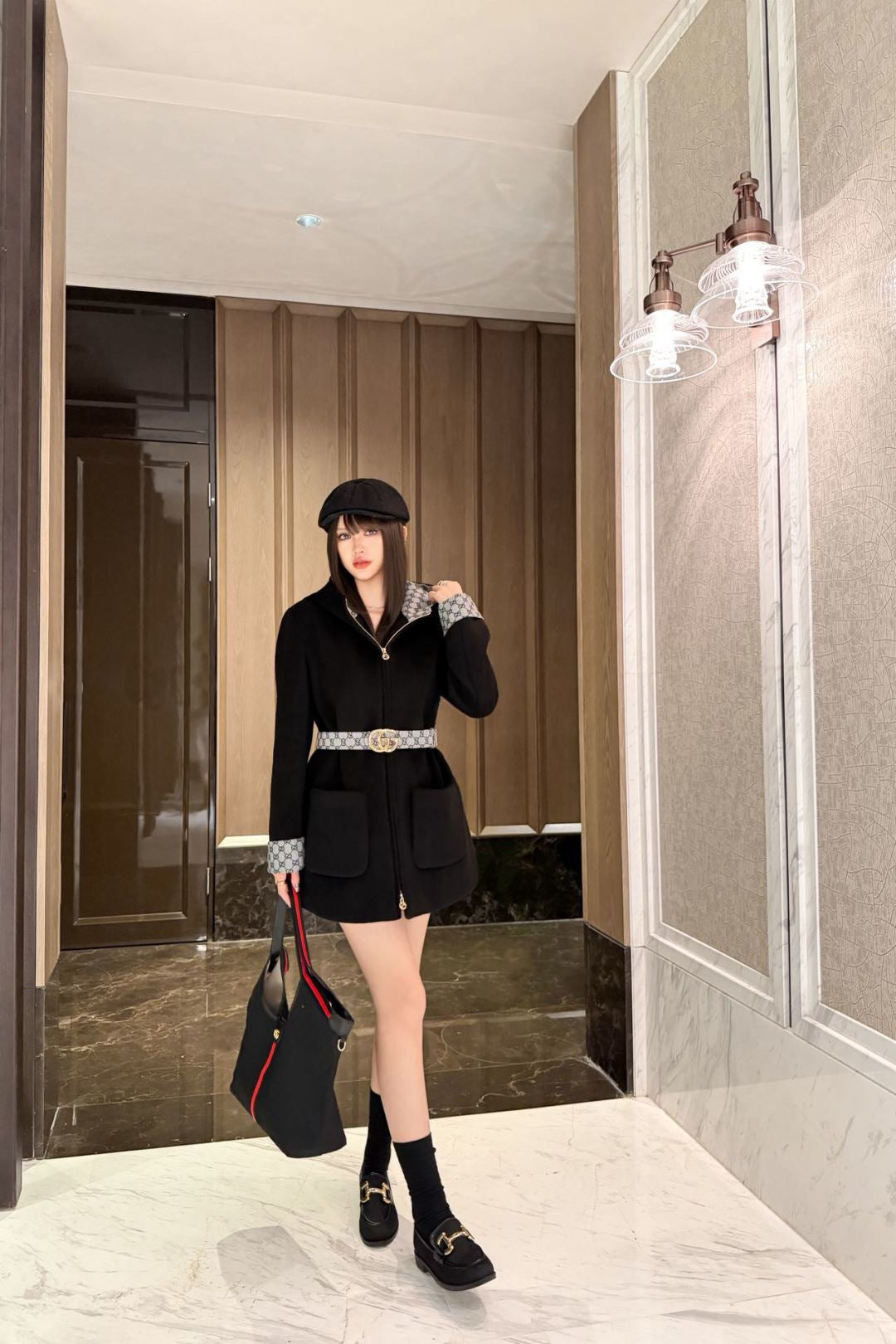 26FW New Mid-Length Hooded Wool Coat 🤎🖤