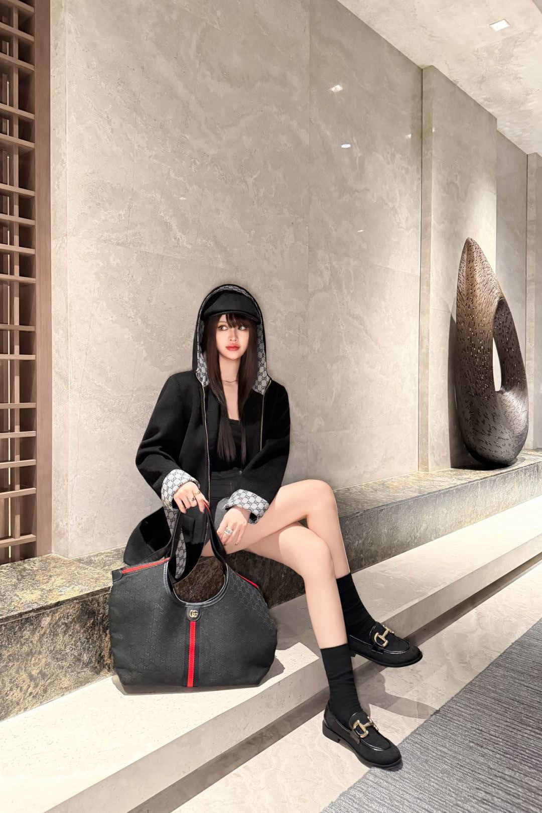 26FW New Mid-Length Hooded Wool Coat 🤎🖤