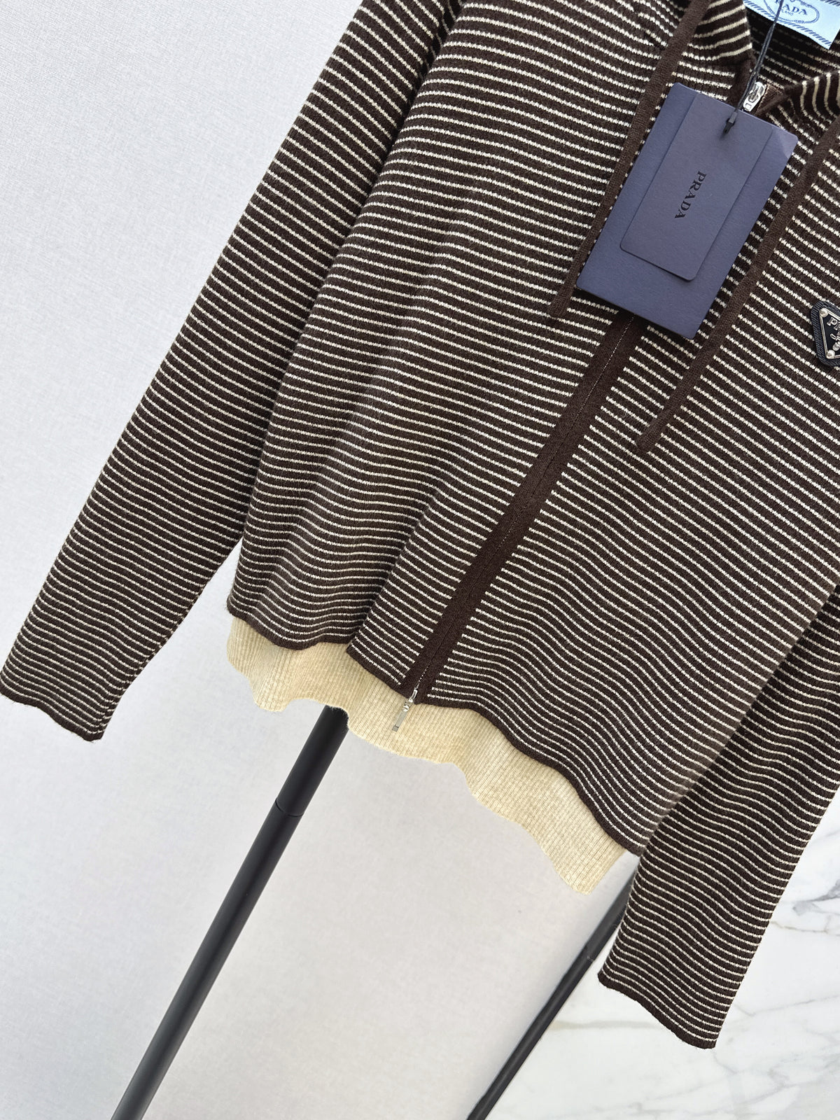 26FW New Hooded Knit Cardigan 🤎🖤