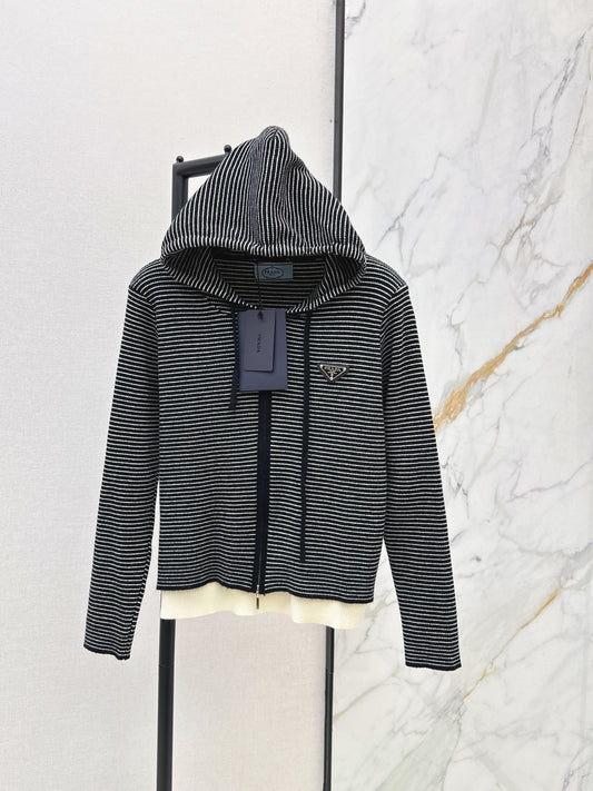 26FW New Hooded Knit Cardigan 🤎🖤