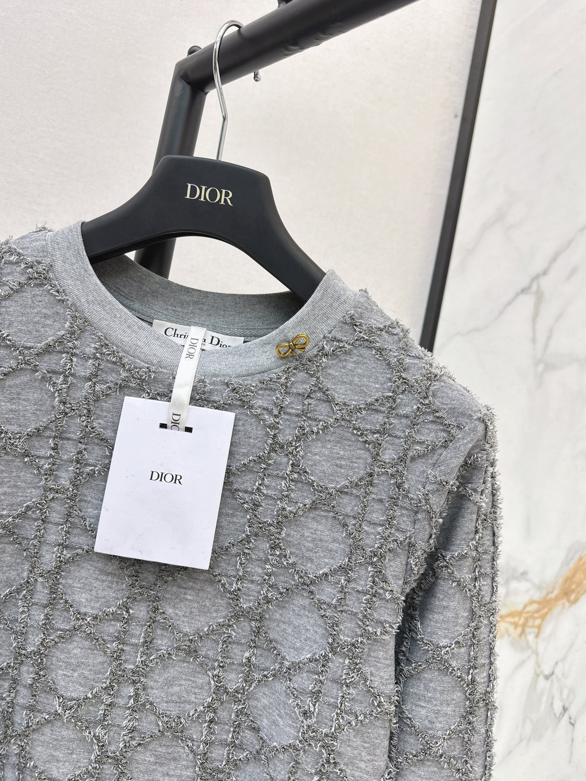 26FW New 3D-Textured Jacquard Crewneck Knit 🩶🖤