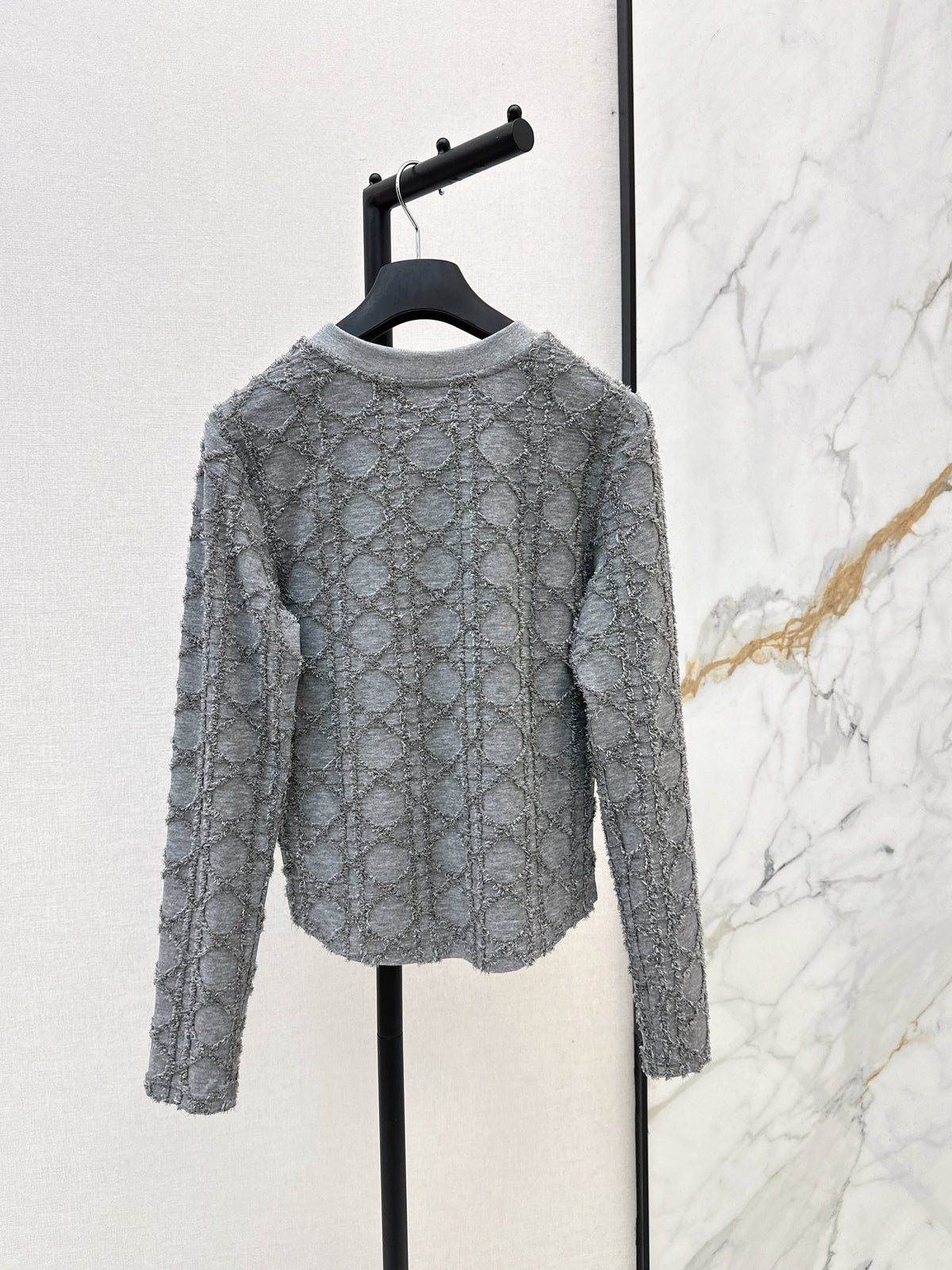 26FW New 3D-Textured Jacquard Crewneck Knit 🩶🖤