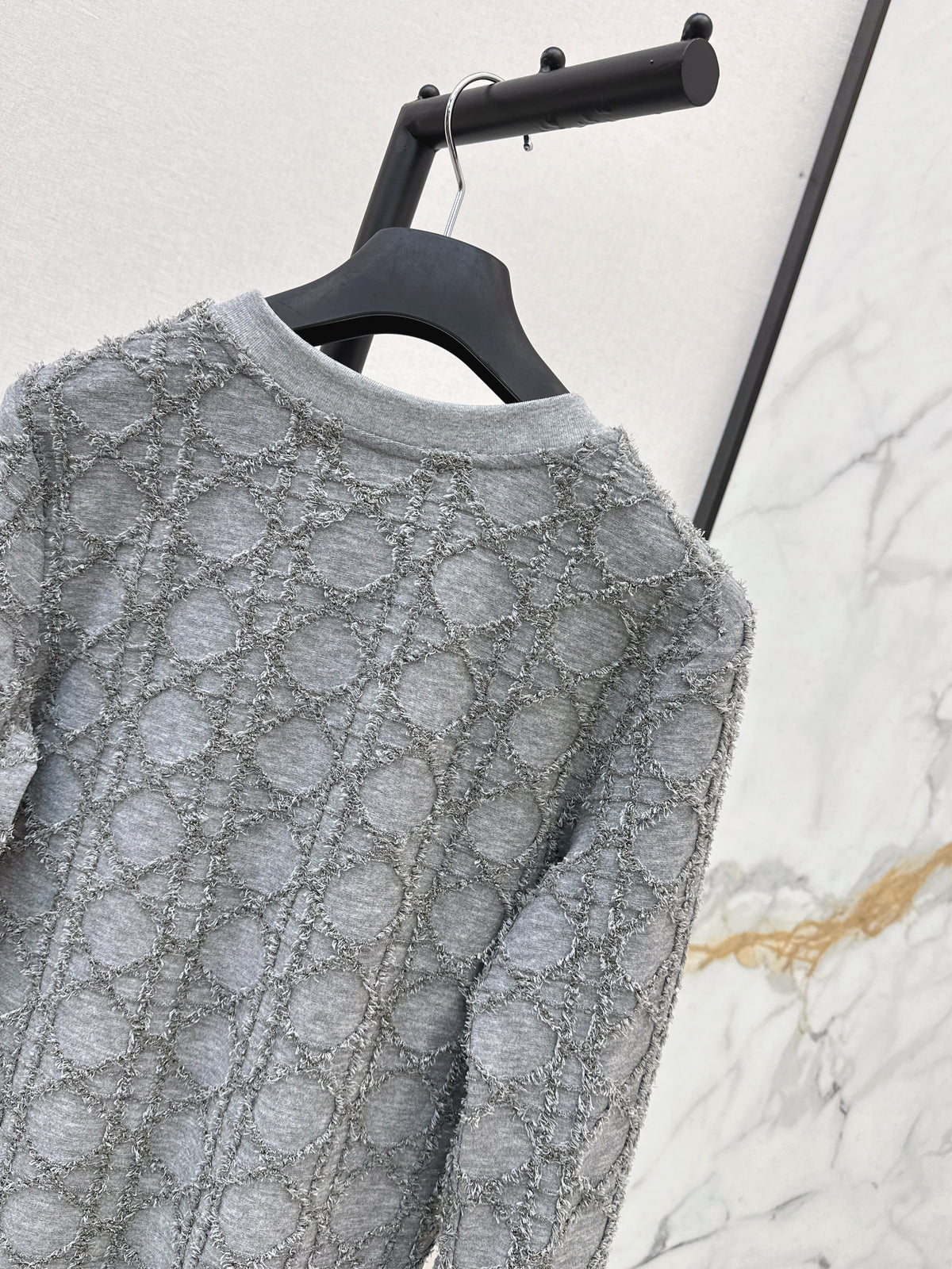 26FW New 3D-Textured Jacquard Crewneck Knit 🩶🖤