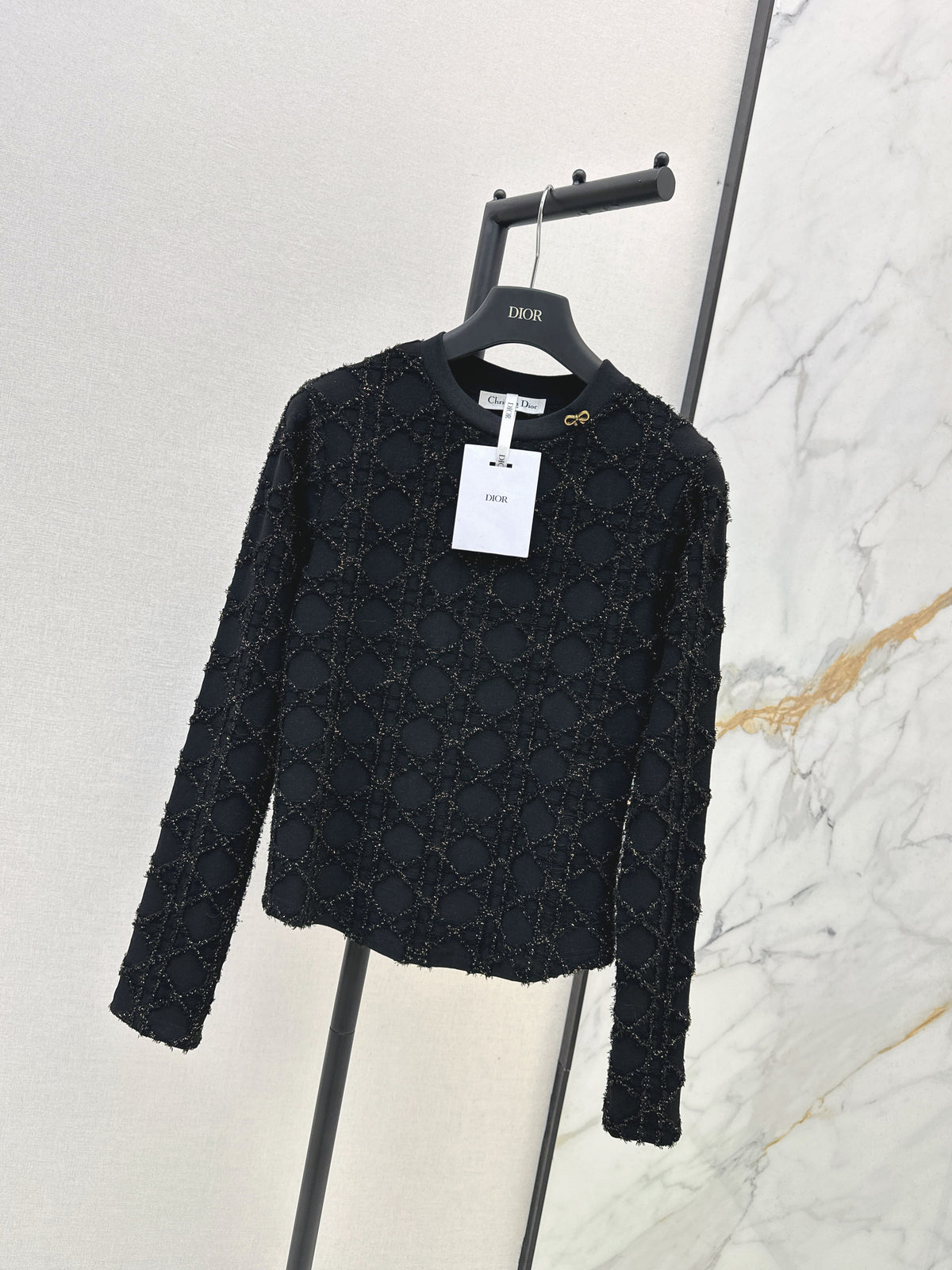26FW New 3D-Textured Jacquard Crewneck Knit 🩶🖤