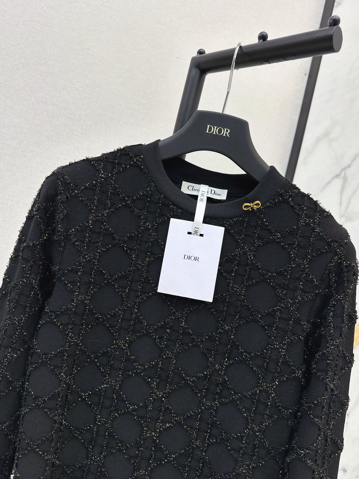 26FW New 3D-Textured Jacquard Crewneck Knit 🩶🖤