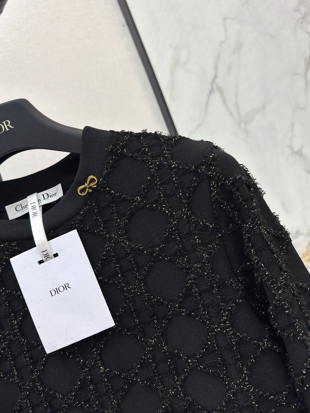 26FW New 3D-Textured Jacquard Crewneck Knit 🩶🖤