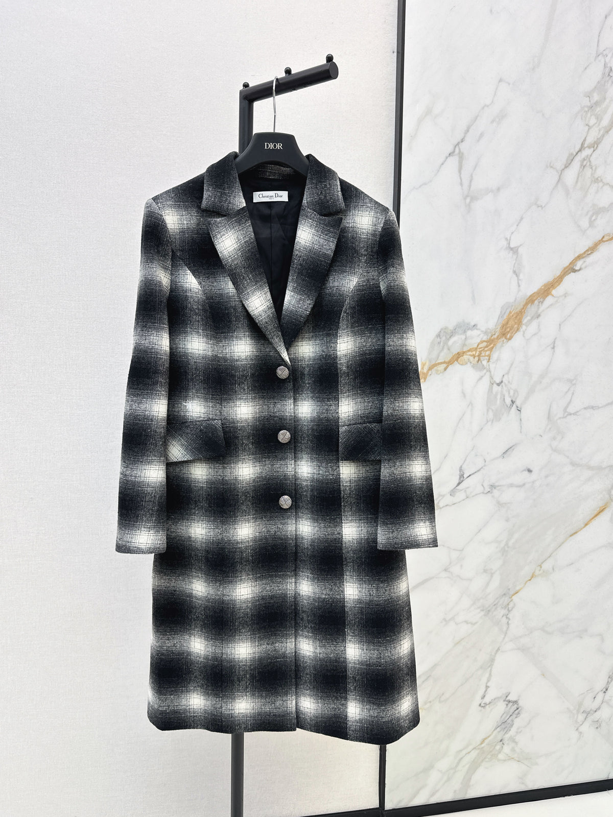 26FW New Vintage-Style Plaid Long Coat 🖤