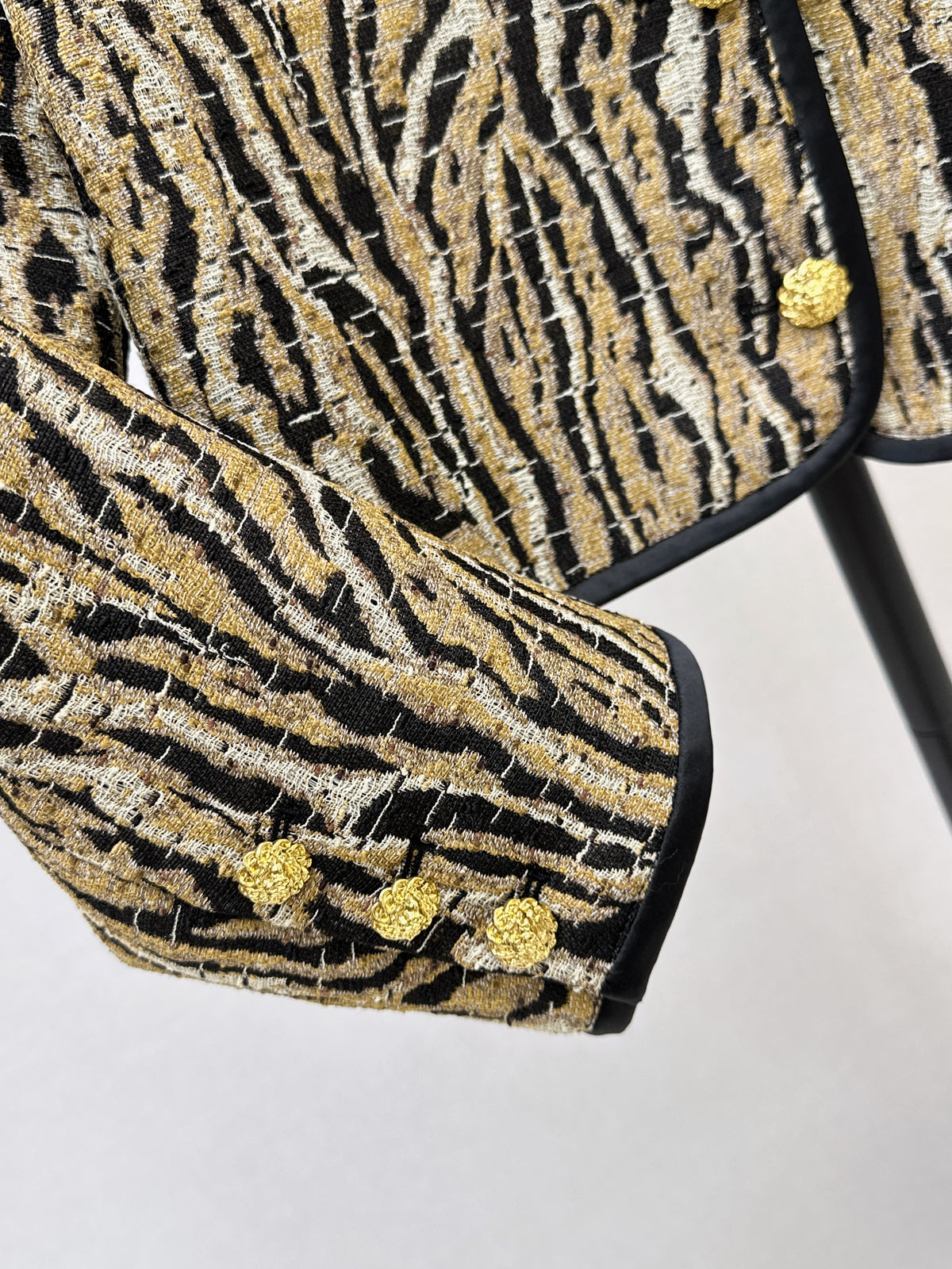 26FW New Crew-Neck Cropped Leopard-Print Jacket 🤎