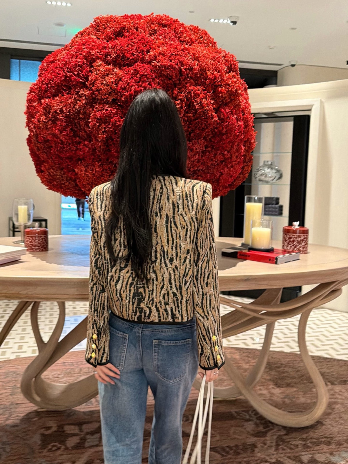 26FW New Crew-Neck Cropped Leopard-Print Jacket 🤎