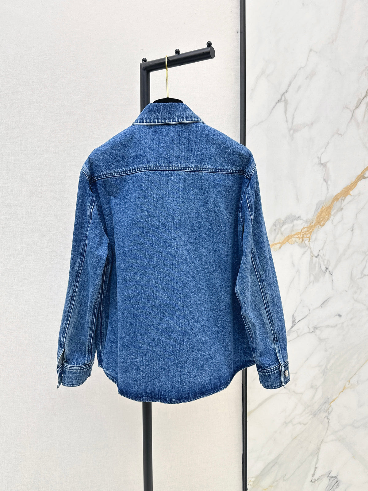26FW Denim Shirt Jacket with New Logo Embellishment 🩵