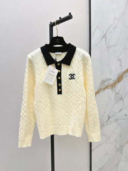 26FW New Collared Knit Top 🤍🖤