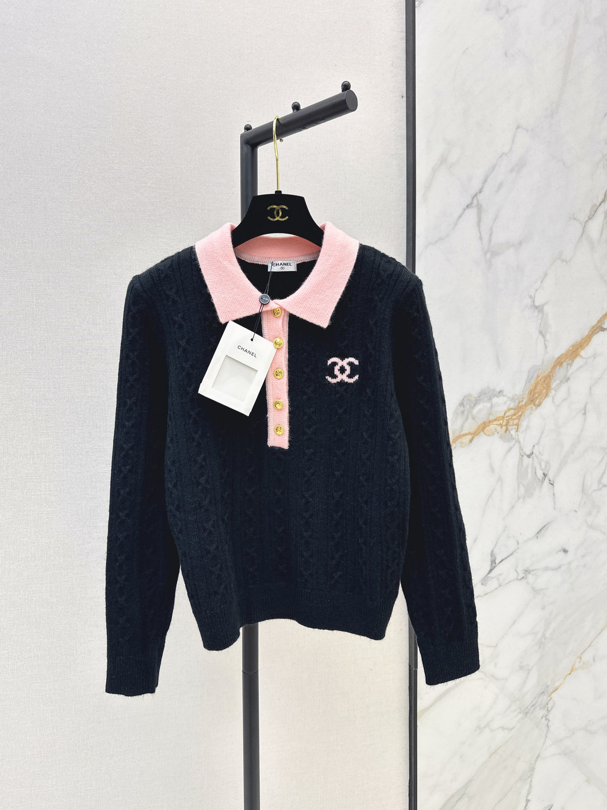 26FW New Collared Knit Top 🤍🖤