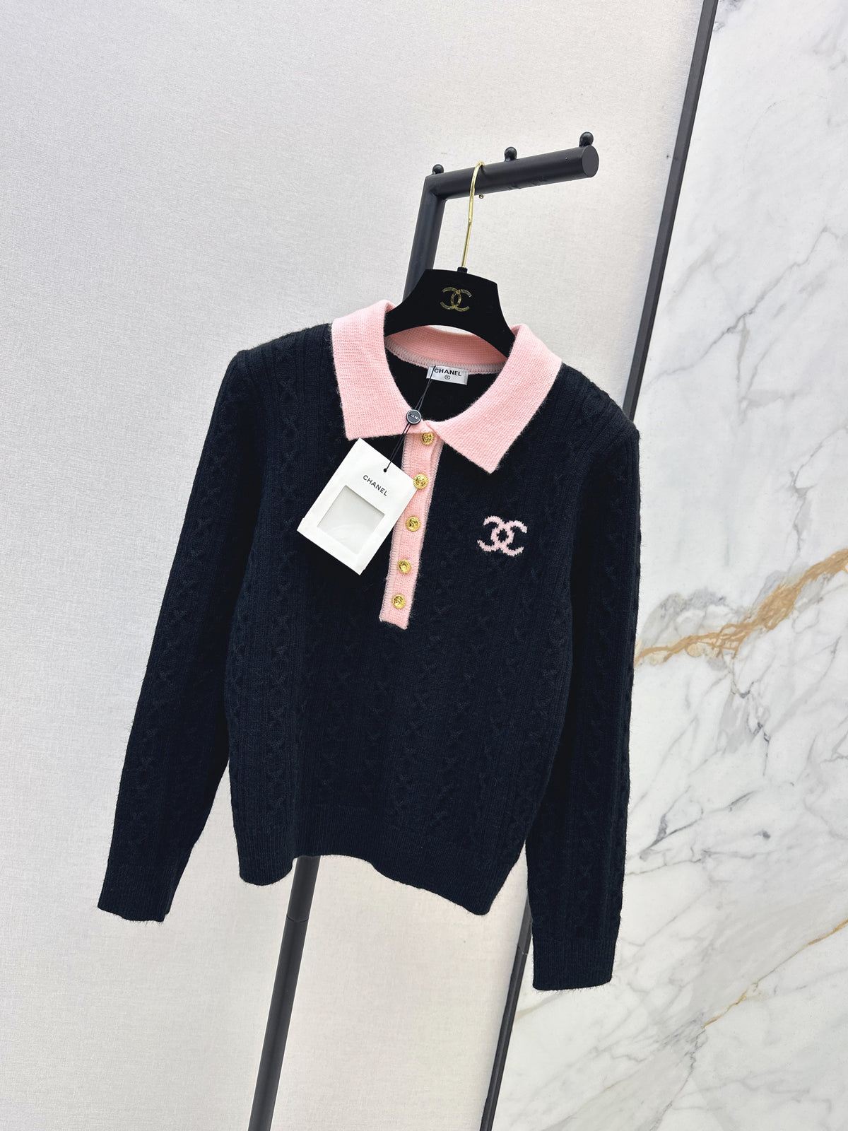 26FW New Collared Knit Top 🤍🖤