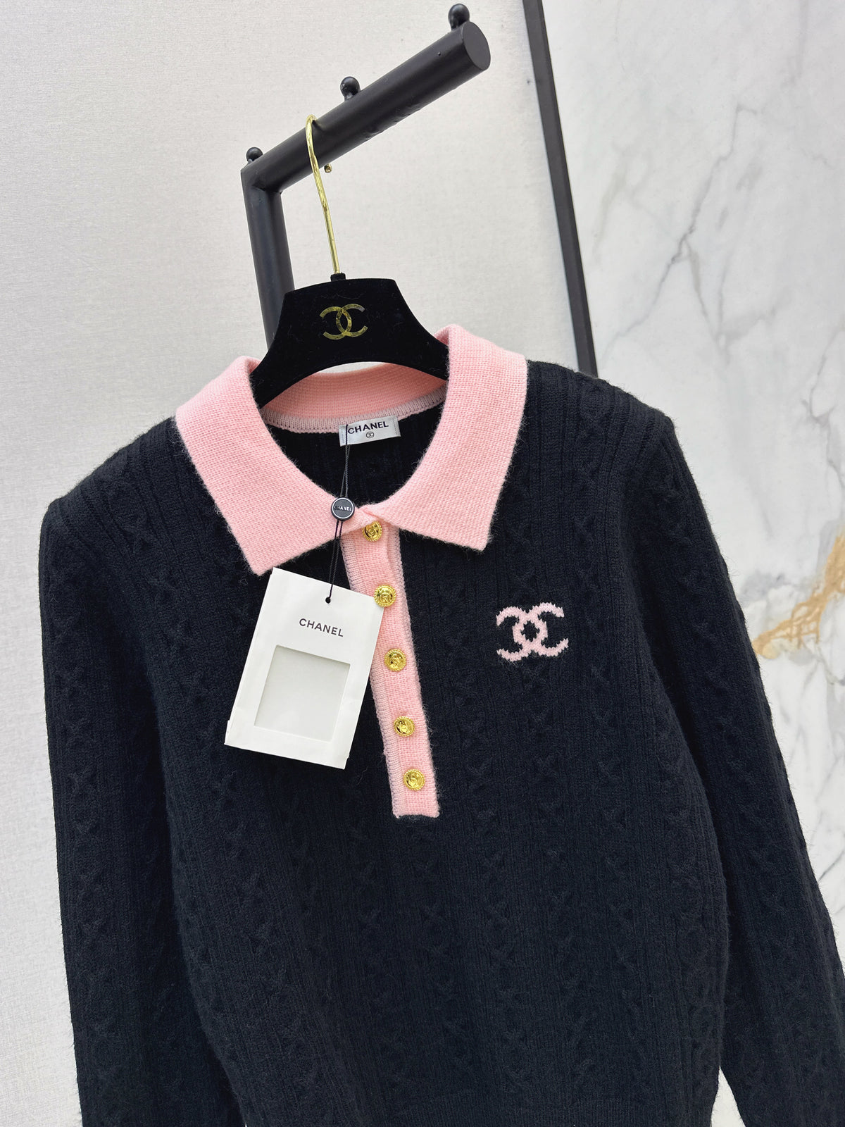 26FW New Collared Knit Top 🤍🖤