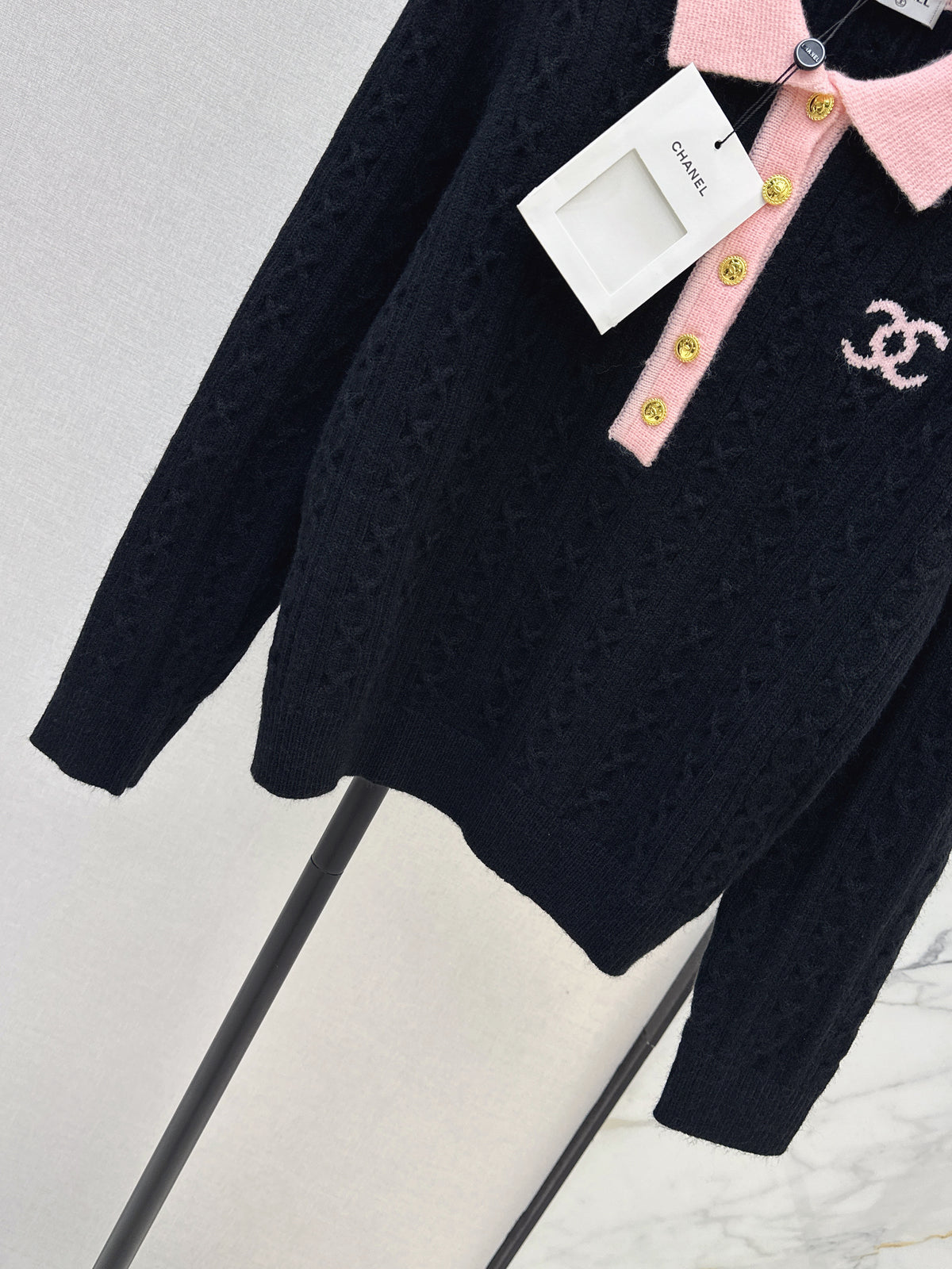 26FW New Collared Knit Top 🤍🖤