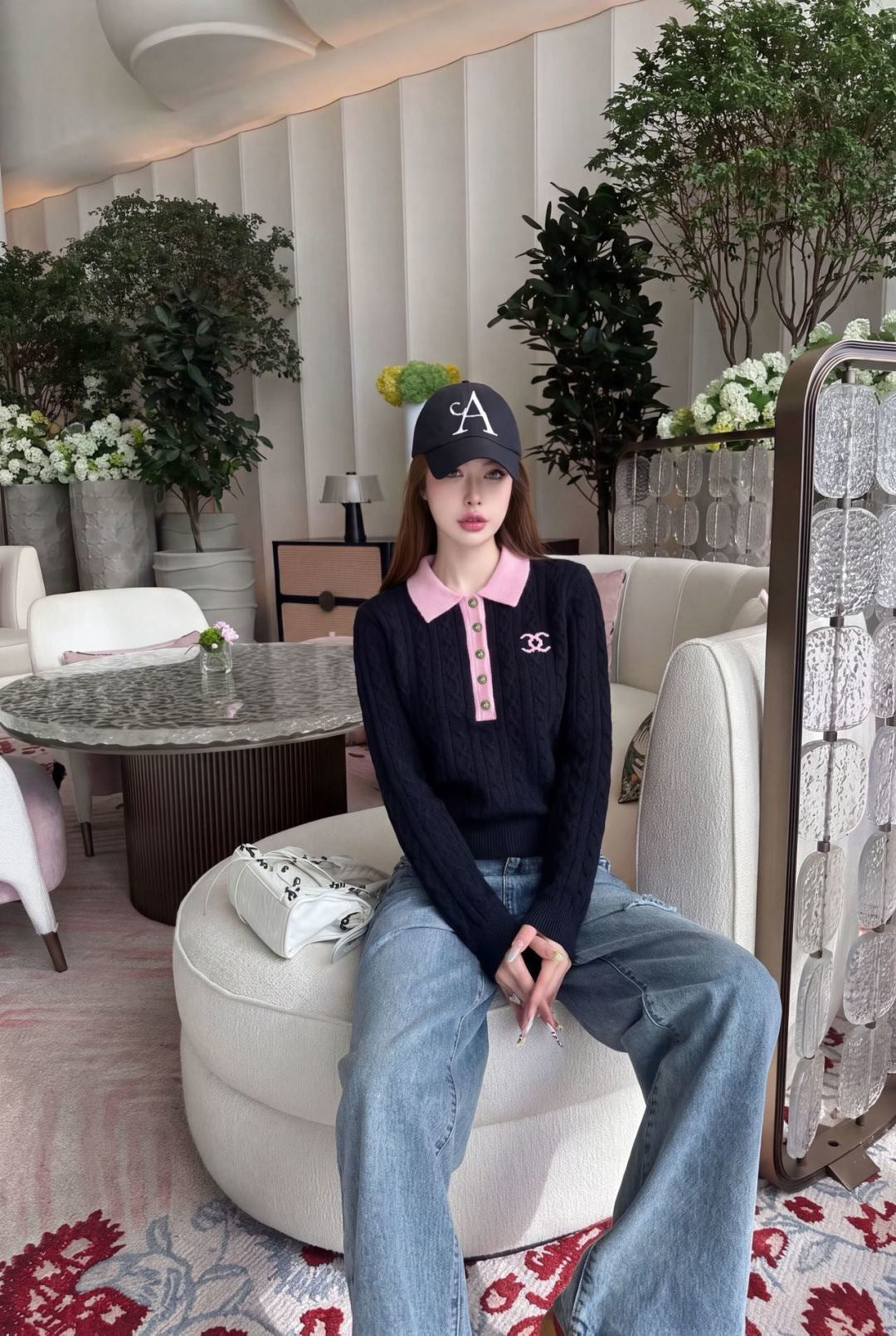 26FW New Collared Knit Top 🤍🖤